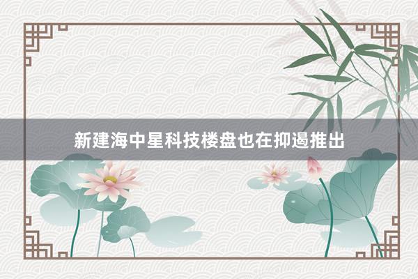 新建海中星科技楼盘也在抑遏推出